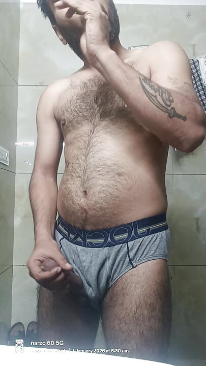 Indian Rajasthani desi man enjoy shower and masterbation show with neighbour police officer uncle daddy pakistani daddy teacher