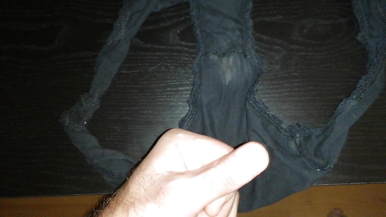 Cumming in my wife's dirty panties