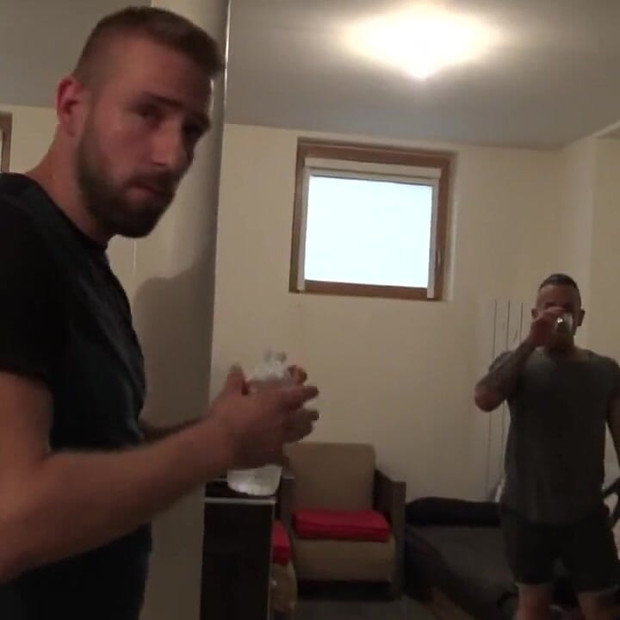 Bastian fucked raw by Hurricane, sexy blond straight boy curious