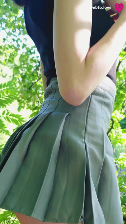 The student wanted to have sex right behind the bushes in the forest, despite the fact that people walk here