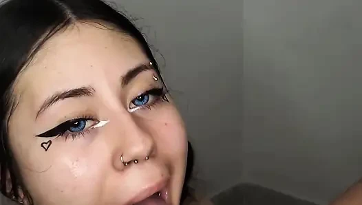 I Give Him an Amazing Blowjob Until He Cums on My Tits - Amateur Blowjob and Cumshot