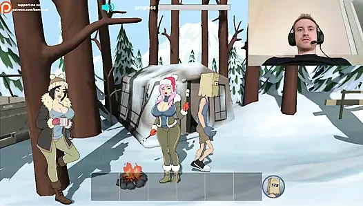 Fuckerman Winter Lovers - Fucked Juicy Woman In Game