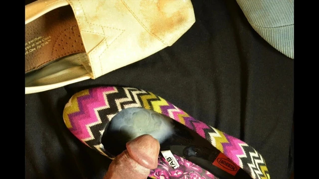 Katie's mailed in Shoes for me to cum on