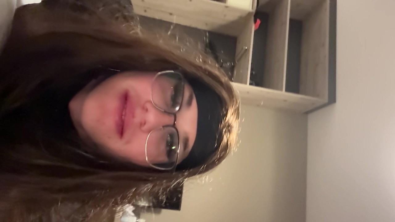 Young Caged Sissy Slut plays with plug