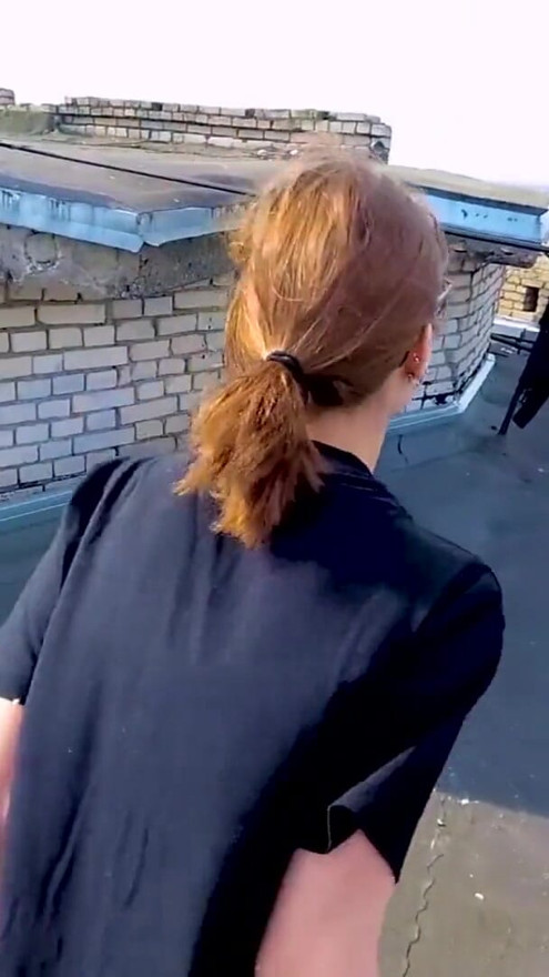 High-Rise Outdoor Fuck - Flash Natural Tits | Clip 1