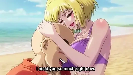 Android 18 ve Krillin plaj evi tutkusu - romantik 3 boyutlu anime