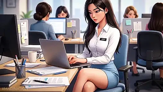 I squirt at the office today and I make my coworkers jerking off!