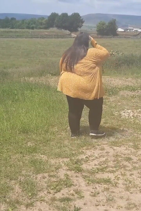 Making my fat body walk at a beauty spot