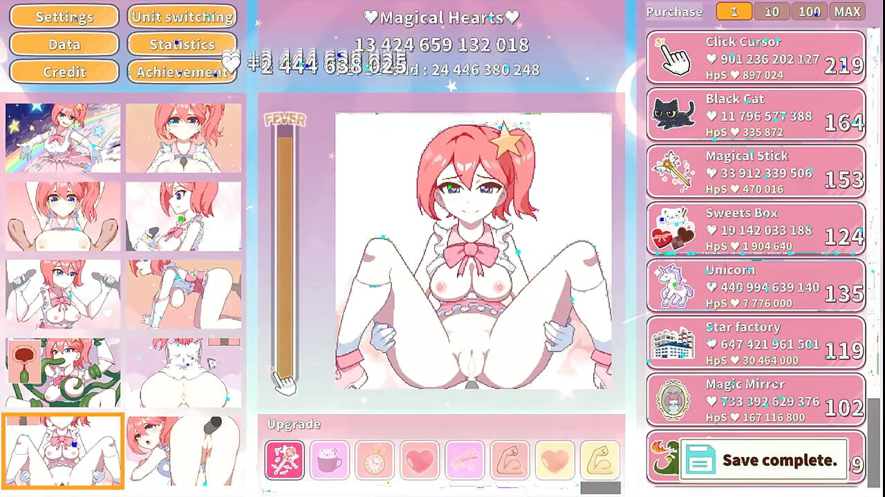 Game Hentai Magical Girl Clicker: Bắn tinh và phun nước tập thể cho idol cosplay dễ thương!