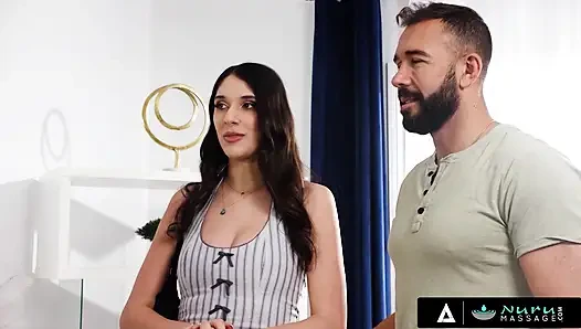 NURU MASSAGE - aria sloane ngebiarkan mantan lesbian lexi lore ngentot sama pacarnya di seks threesome hot