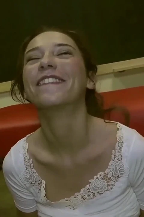 Bukkake cumshot for the hot teen