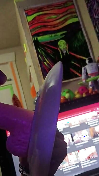 Solo masterbation with a big cock3