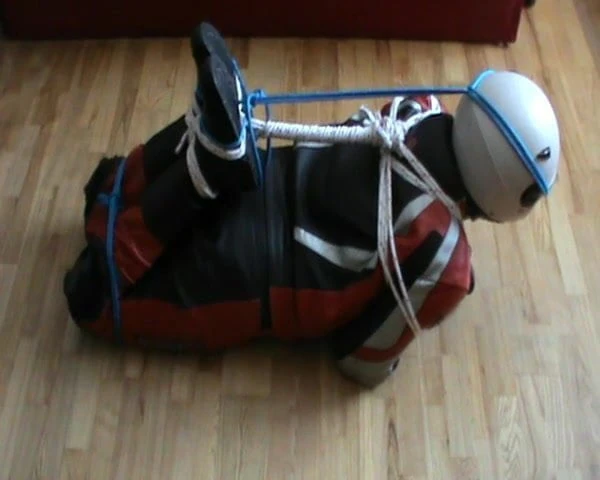Immobilized by hogtied