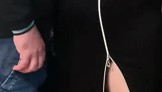 Stranger Again Fingering My Juicy Pussy In Subway