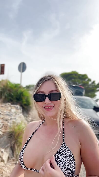 Hot Girl Is Flashing Pussy and Tits Outdoor Compilation