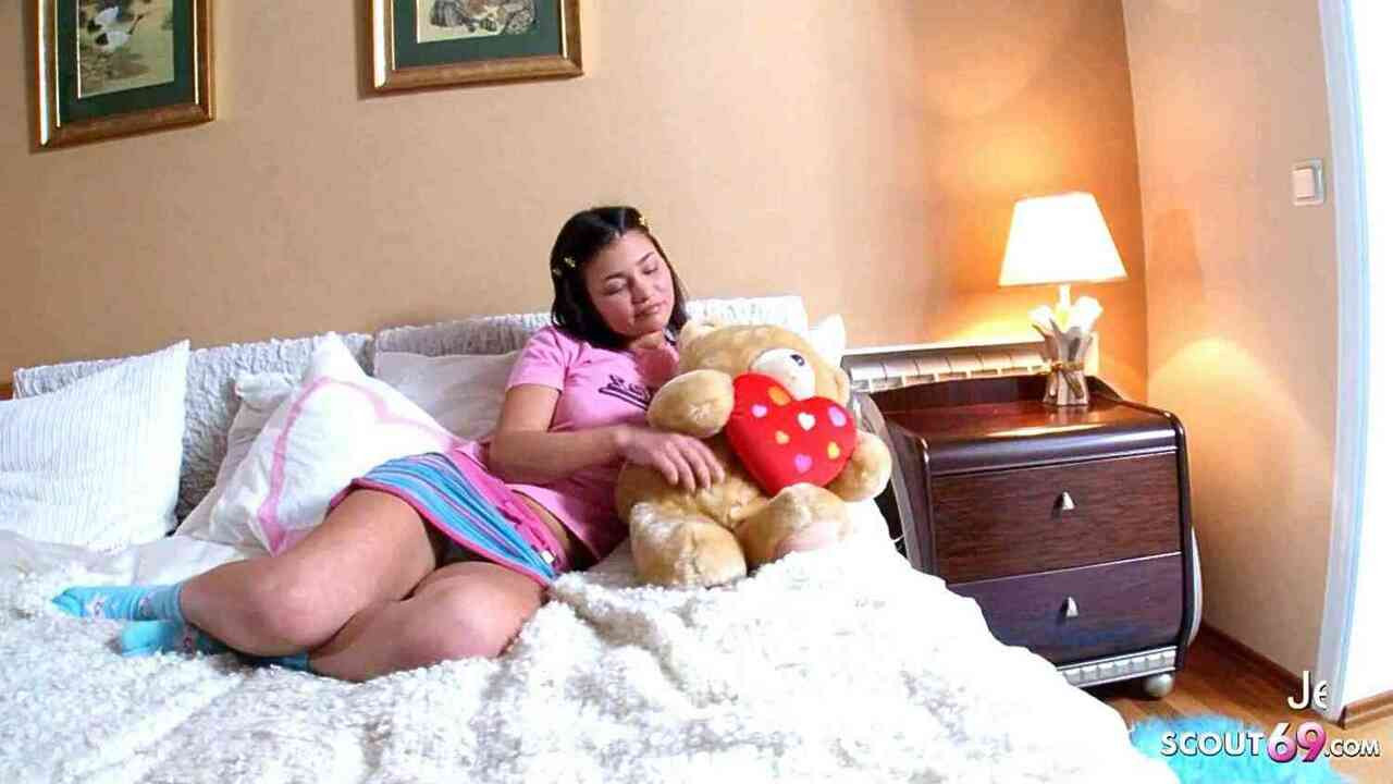Tiny Girl Seduced to First Anal Sex by Big Dick Classmate