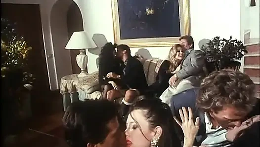 Heiße interracial orgie