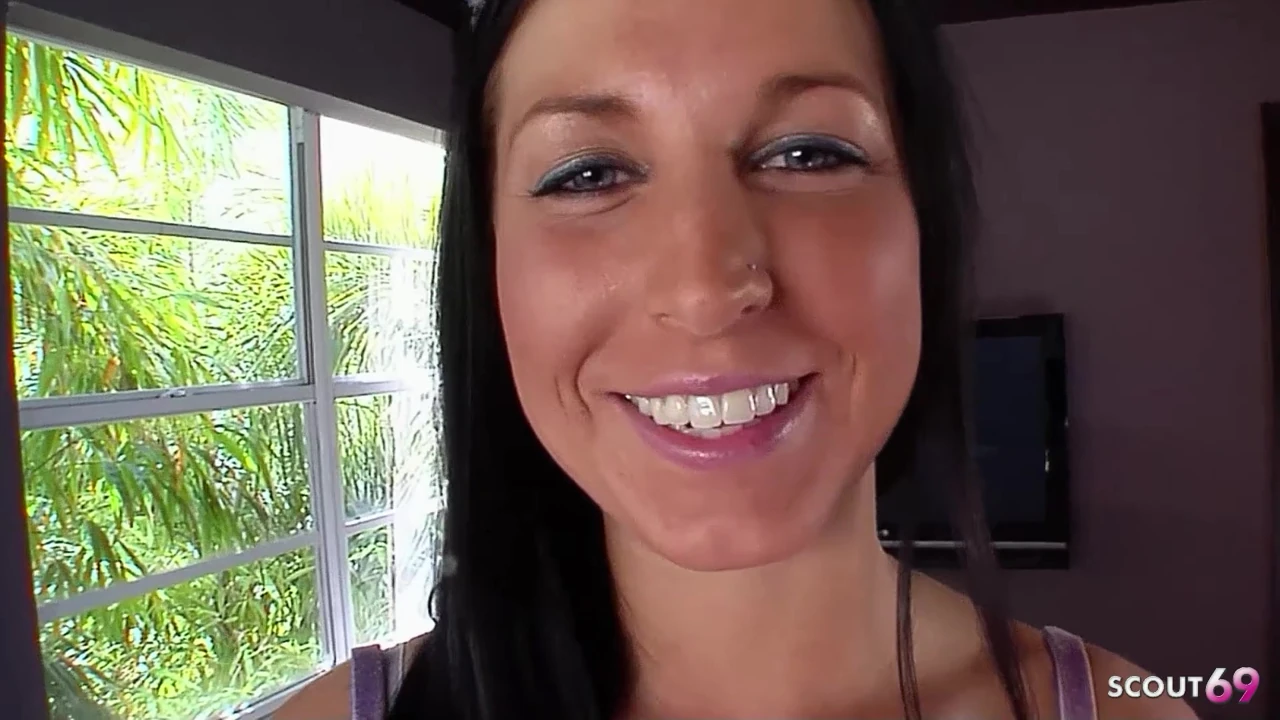Sweet Student Girl Raquel with big natural saggy Tits talk to no condom Casting Fuck