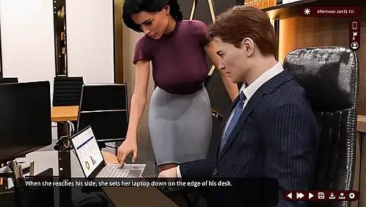 Whispers of Desire: the Hot Wife and Her Boss in His Offie - Episode 36