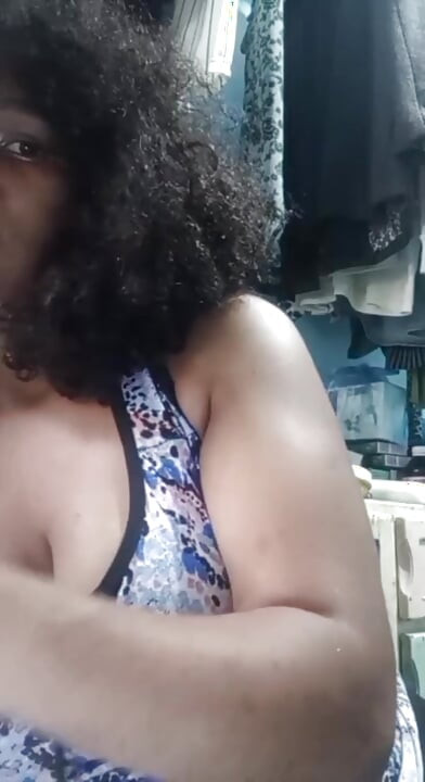 Hot Latina milf sucking a banana