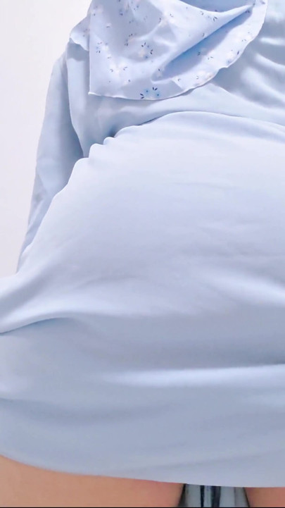 POV: Hijabi Girl With Elegant Blue Abaya Tease | Clip 2