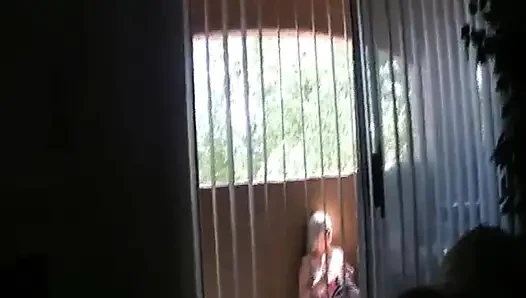 watched BBW Karen Fisher dildo her wet pussy