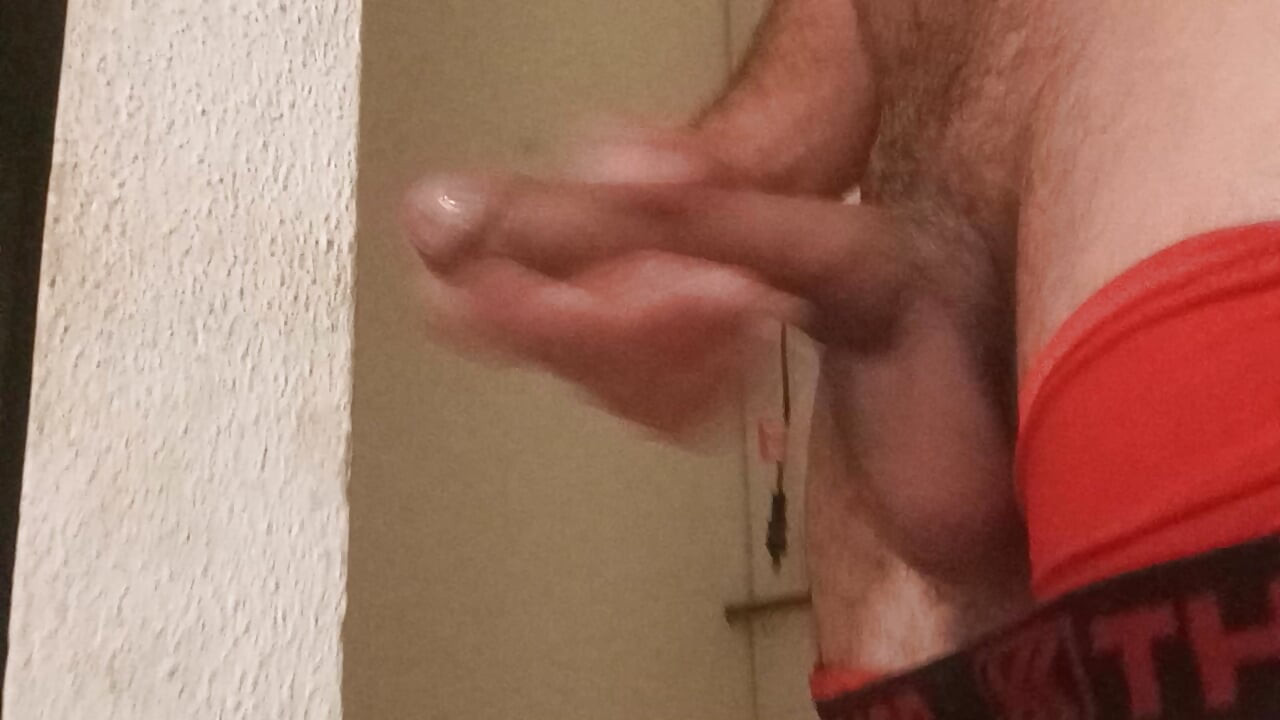 Kneeling cuckold gay is breast the male of the wife