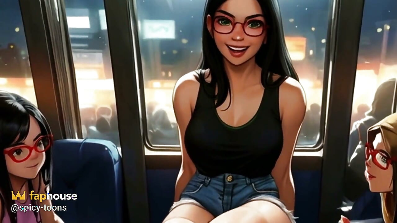 Lin's freunde helfen, deinen schwanz im bus abzulassen