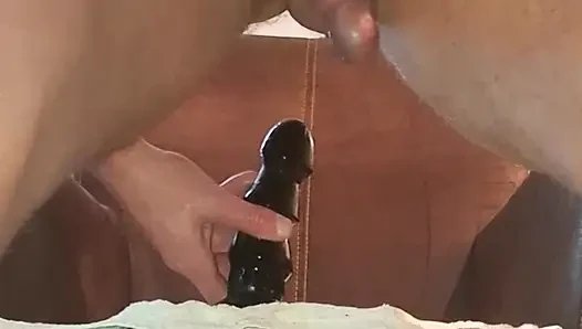 Yalnız erkek noface twink x - yakın çekim dildo yolculuğu