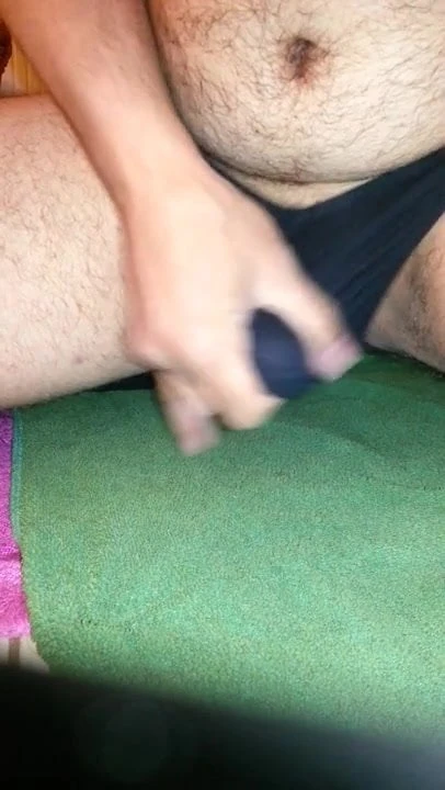 Cum in black underwear