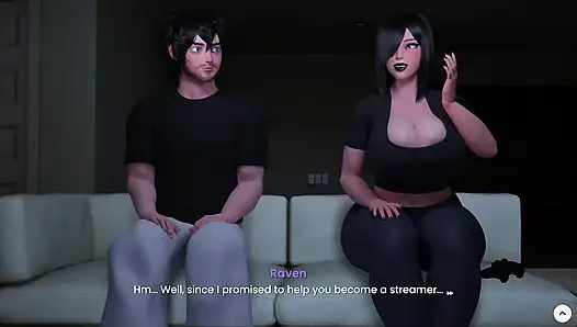 Mansion days # 5 - goth hottie benutzt ihren nassen mund