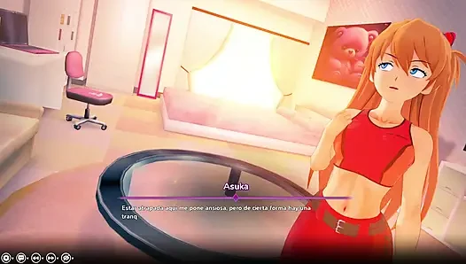 Hentai fantezim - evangelion'un pembe vajinalı üvey kız kardeşinden Asuka'yı odasında sikiyorum