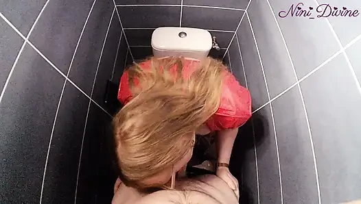 Big Natural Booty French Girl Fucked Hard in Nightclub Toilet.