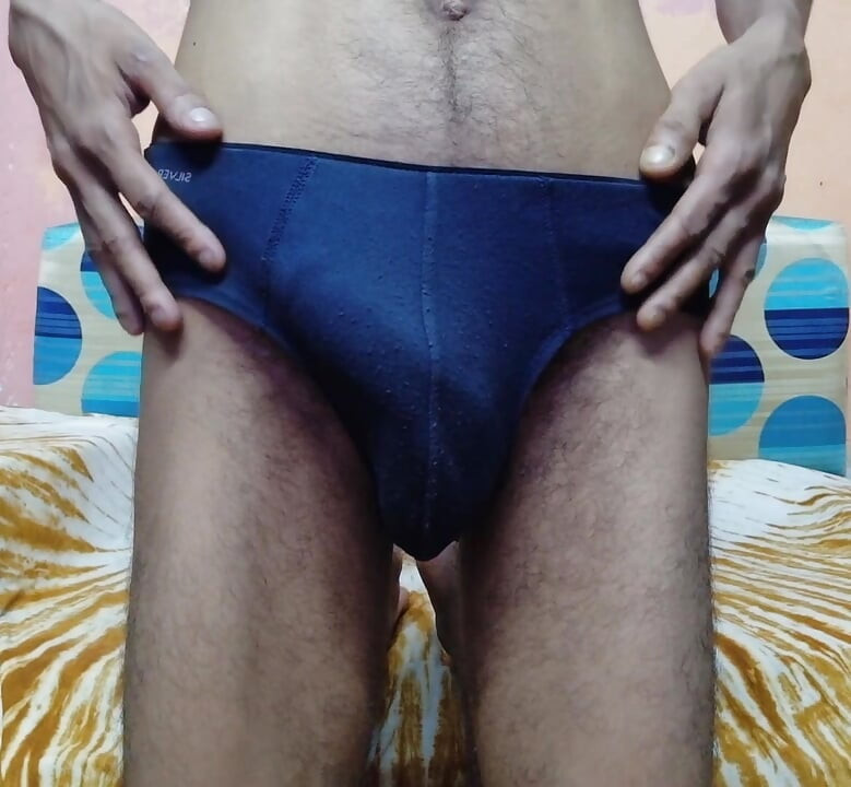 Showing my big hard cock