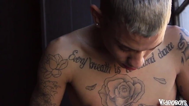 Sexy Latin twink with Monster cock