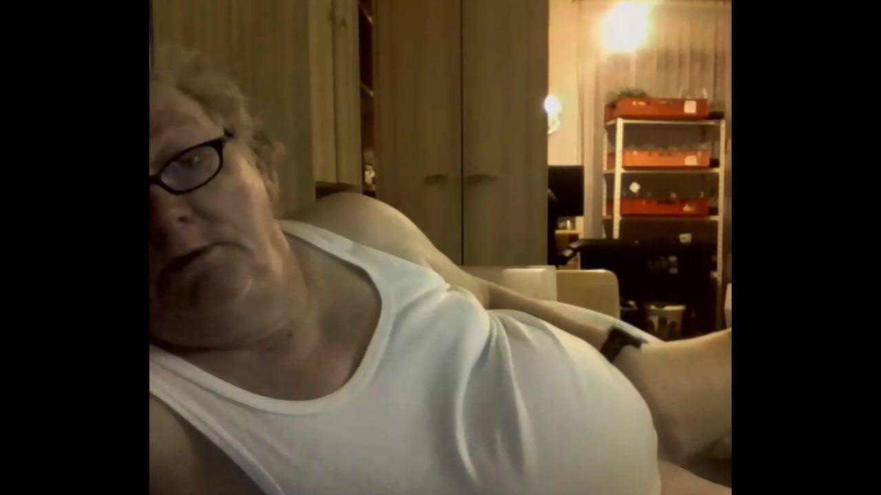 grandpa stroke on webcam