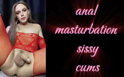 Anal mastürbasyon kadın kılıklı ellerini boşaltıyor