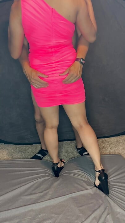 Initiate Asian milf sucking cock and balls