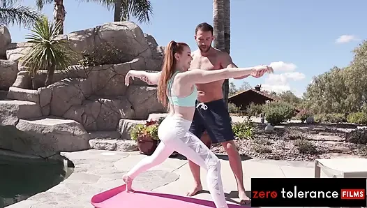 ZERO TOLERANCE FILMS - Cute Redhead MADISON MORGAN's Yoga Class Turns Naughty With Instructor