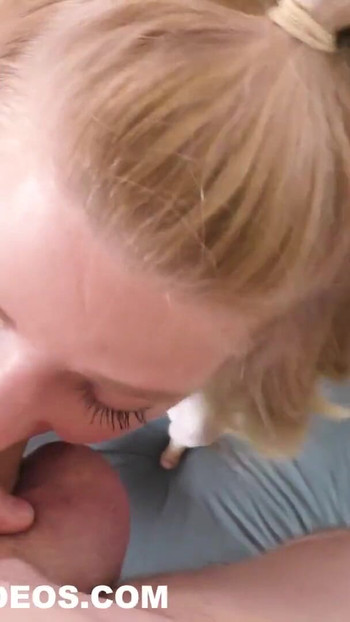 Thrilling moment from "HER FIRST THREESOME TEENY PUSSY FUCKED AND CREAMPIED"