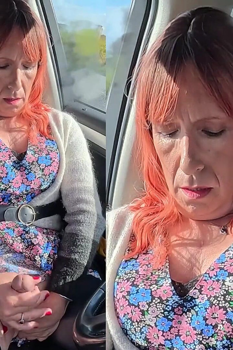 Girl Wanks Her Cock at the Beach