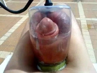 big head dick and pump in a big tube