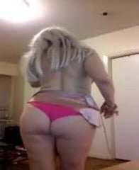 Hot pink panties dance sexy