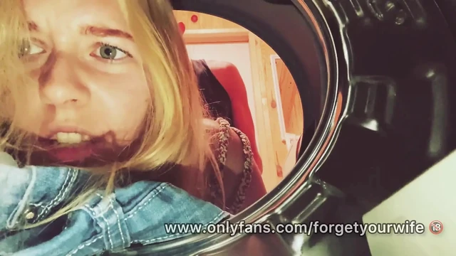 Cutie Stuck in Washing Machine and Gets Fucked Hard with Creampie