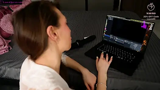 Lucky IT Guy is Being Used by a Cam Model