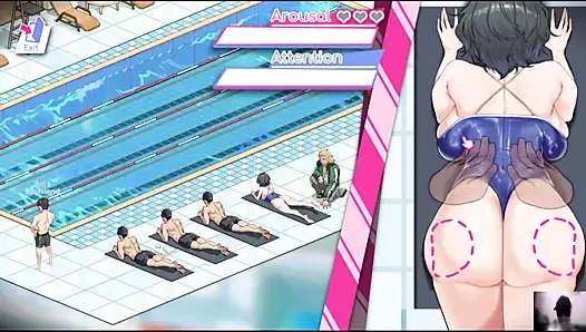 Ep-1 lifeguard holic! NTR Hentai game gameplay! I got a swimming pool and there are many hot girls!