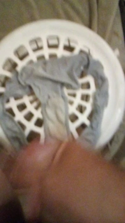 Cum on Panties of customer at work