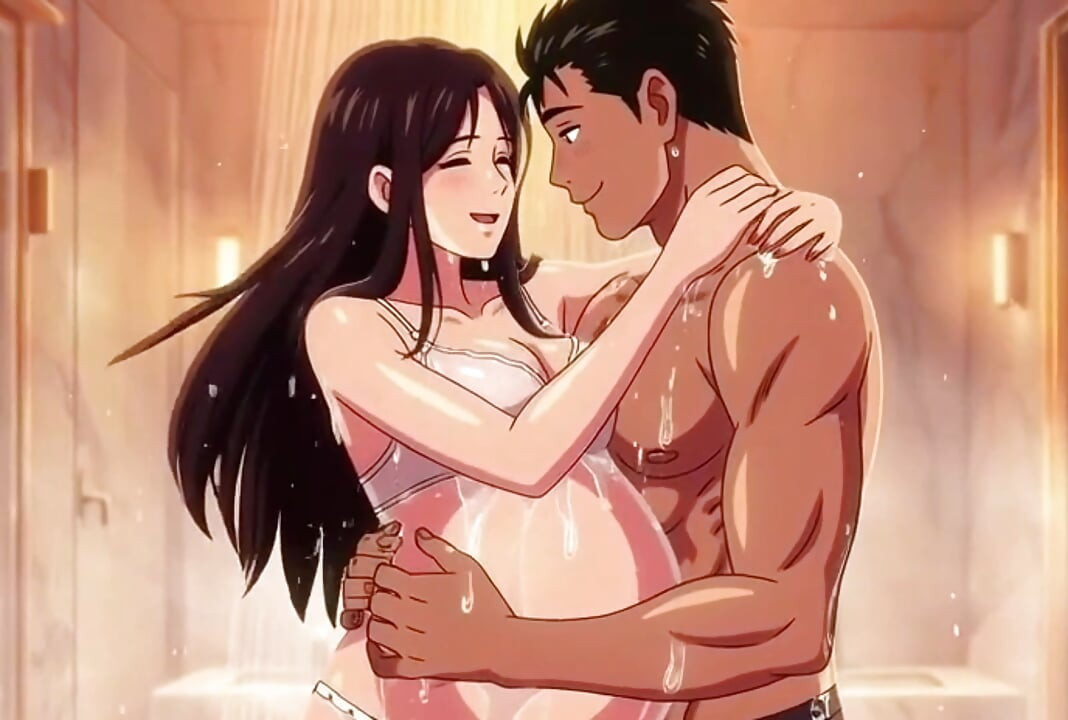 ผัวเย็ดอาบน้ําช่วยล้างร่างกายท้องของ Ayesha