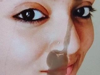 Nazriya Sperma-Hommage an die versaute muslimische Mallu im Gesicht