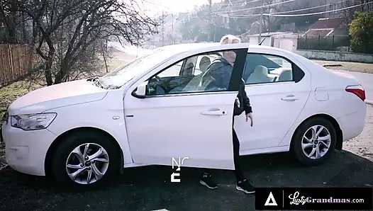 LUSTY GRANDMAS - Oiled GILF Bibi Pink Craves BF's Hard Cock Deep